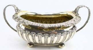 GEORGE III HALLMARKED SILVER SUGAR BOWL LONDON 1810