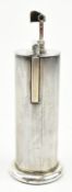 20TH CENTURY SIVLER-PLATED PARKER ROLLER BEACON TABEL LIGHTER