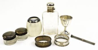 COLLECTION OF NINE VICTORIAN & 20TH CENTURY HALLMARKED SILVER PIECES