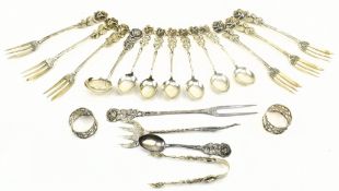 COLLECTION OF 20TH CENTURY CONTINENTAL HALLMARKED SILVER FLATWARE