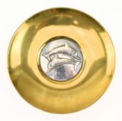 ILIAS LALAOUNIS - BRASS WITH 925 SILVER INSET RELIEF