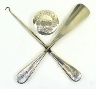 THREE EDWARD VII HALLMARKED SILVER TOOLS