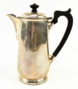 GEORGE VI HALLMARKED SILVER COFFEE / HOT WATER POT