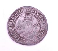 16TH CENTURY KING EDWARD VI THIRD PERIOD SHILLING