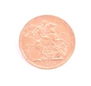 VICTORIA - BRITAIN - 1892 SOVEREIGN GOLD COIN