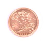 ELIZABETH II - BRITAIN - 2000 SOVEREIGN GOLD COIN