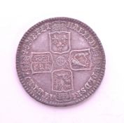 1745 KING GEORGE II LIMA SILVER HALF CROWN