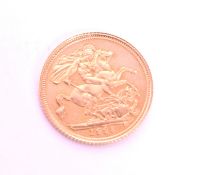 ELIZABETH II - BRITAIN - 1995 HALF SOVEREIGN GOLD COIN