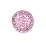 1690 WILLIAM & MARY SILVER THREEPENCE