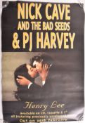 NICK CAVE AND THE BAD SEEDS & PJ HARVEY - HENRY LEE - VINTAGE PROMOTIONAL POSTER