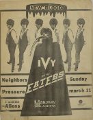 IVY AND THE EATERS / NEW BLOOD - MUSIC CONCERT POSTER