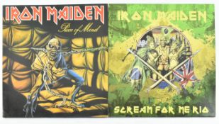IRON MAIDEN - PIECE OF MIND & SCREAM FOR ME RIO VINYL RECORDS