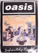 OASIS - DEFINITELY MAYBE - PROMOTIONAL MUSIC POSTER
