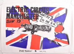 SEX PISTOLS - ANARCHY IN THE UK - EARLY 1980S POSTER