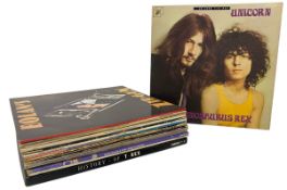 T. REX & RELATED - SELECTION OF RECORD ALBUMS