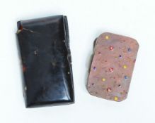 TWO EARLY 20TH CENTURY COMPACT / TRINKET CASES