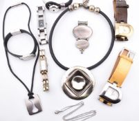 COLLECTION OF DESIGNER WATCHES & COSTUME JEWELLERY