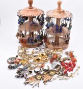 LARGE COLLECTIION OF SILVER AND COSTUME JEWLLERY EARRINGS