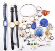 ANTIQUE & MODERN COSTUME JEWLLERY & WATCHES