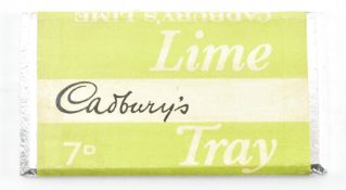 VINTAGE CHOCOLATE DUMMY BAR - 1970S CADBURYS LIME TRAY CHOCOLATE BAR