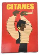 GITANES CIGARETTES - ADVERTISING LACQUERED PANEL