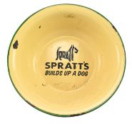SPRATT'S 20TH CENTURY DOG FOOD ADVERTISING BOWL