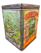 LIPTON TEA - VINTAGE ADVERTISING DISPENSING TIN