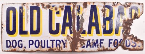 OLD CALABAR - SHOP DISPLAY ENAMEL ADVERTISING SIGN