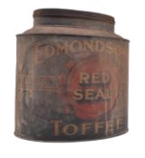 EDMONSONS RED SEAL TOFFEE - LARGE VINTAGE ADVERTISING