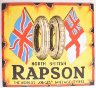 RAPSON - ENAMEL STYLE HAND-PAINTED SIGN ON BOARD