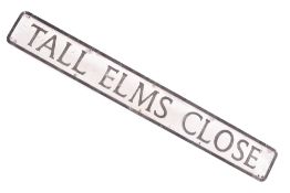 TALL ELMS CLOSE - ALUMINIUM STREET SIGN