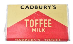 VINTAGE CHOCOLATE DUMMY BAR - 1970S CADBURY'S TOFFEE MILK