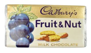 VINTAGE CHOCOLATE DUMMY BAR - 1970S CADBURYS FRUIT & NUT CHOCOLATE BAR