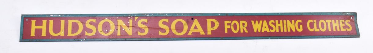 HUDSONS SOAP - SHOP DISPLAY TIN SHELF-STRIPS