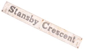 STANSBY CRESCENT - CAST ALUMINIUM STREET SIGN