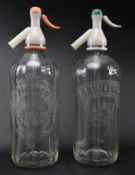 HUNT'S & RAWLINGS VINTAGE ADVERTISING SODA SIPHONS BOTTLES