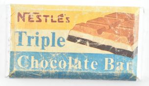 VINTAGE CHOCOLATE DUMMY BAR - NESTLE TRIPLE CHOCOLATE BAR