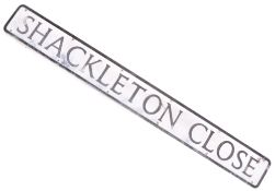 SHACKLETON CLOSE - ALUMINIUM STREET SIGN