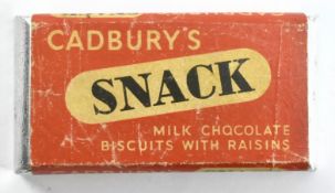 VINTAGE CHOCOLATE DUMMY BAR - CADBURYS SNACK TRAY CHOCOLATE BAR