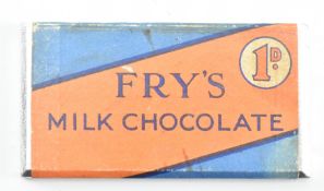 VINTAGE CHOCOLATE DUMMY BAR - 1960S FRYS MILK CHOCOLATE BAR
