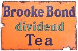 BROOKE BOND TEA DIVIDEND - ENAMEL ADVERTISING SIGN