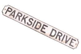 PARKSIDE DRIVE - ALUMINIUM STREET SIGN
