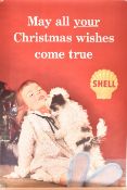 SHELL - LARGE AMERICAN LITHO CHRISTMAS POSTER