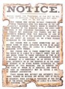 NOTICE - LATE 19TH / EARLY 20TH CENTURY ENAMEL NOTICE SIGN