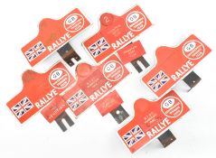 CONTINENTAL TOURING CLUB - SELECTION OF SIX VINTAGE SIGNS / MARKERS