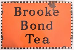 BROOKE BOND - VINTAGE ORIGINAL PORCELAIN ENAMEL ADVERTISING SIGN