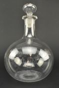 MAX GREGER AND CO., CARLOWITZ - VICTORIAN GLASS ENGRAVED DECANTER