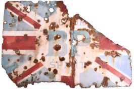 BP MOTOR SPIRIT - LARGE POINT OF SALE ENAMEL SIGN