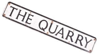 THE QUARRY - ALUMINIUM STREET SIGN