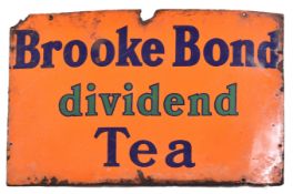 BROOKE BOND TEA DIVIDEND - ENAMEL ADVERTISING SIGN